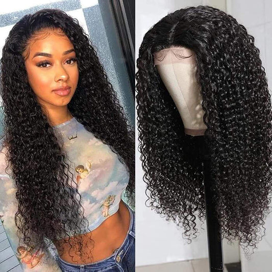 Real hair wig 5x5 lace closure wigs Brazilian water wave frontals wig pre plucked 130 density glueless free part with baby hair 5 inch deep part 9a 22 inch