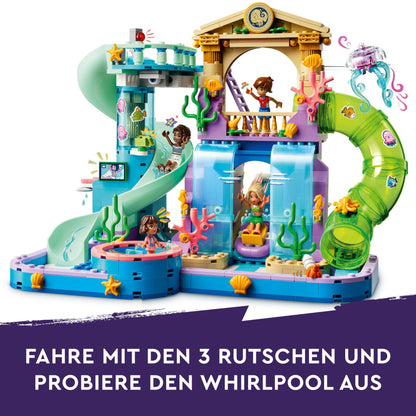 LEGO Friends Heartlake City Water Park - Kids toy with 4 minifigures - Set with 3 water slides and lots of fun summer accessories - Gift for girls and boys 8+ years - 42630