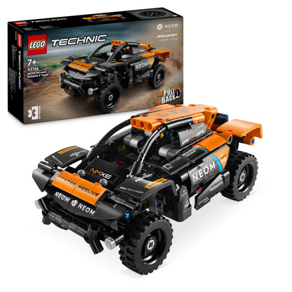 LEGO Technic Mercedes-AMG F1 W14 E Performance Pull-Back, model race car & Technic NEOM McLaren Extreme E Race Car Set, car toy with pull-back motor