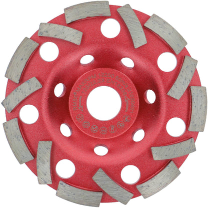PRODIAMANT Diamond Grinding Cup Ø 125mm Turbo Segment Concrete Natural Stone Grinding Disc Professional Tool