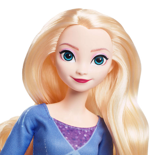 Mattel Disney Frozen Elsa Fashion Doll with removable dress and shoes, mystical Nokk in horse form, and adventure carriage, inspired by "Frozen: Winterfest", JBG56.