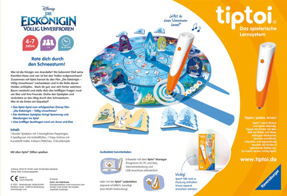 Ravensburger tiptoi Game 00116 - Disney Frozen - For ages 4 & tiptoi Game 00134 - Puzzle for little explorers: Disney Frozen - 2x24 pieces kids puzzle for ages 4.