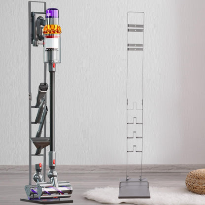 ECRIZA vacuum cleaner stand, vacuum cleaner accessories, sturdy metal storage holder for Dyson handheld V15 V11 V10 V8 V7 V6 cordless vacuums Gray DC30 DC31 DC34 DC35 DC58 DC59 DC62 DC74