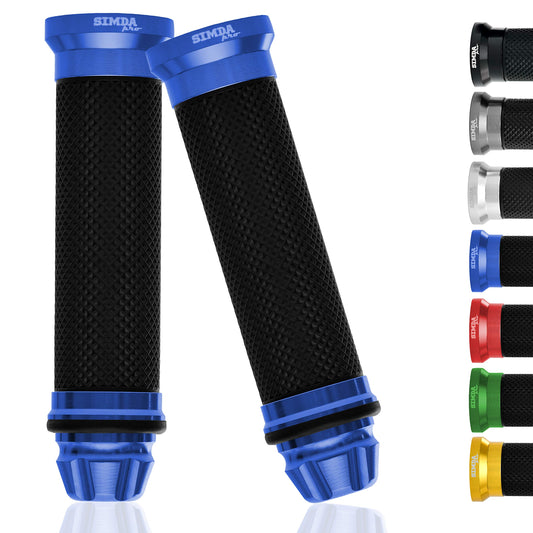 Universal motorcycle handlebar grips 22mm - 24mm for scooters mopeds High-quality anti-slip motorcycle grips high-quality rubber grips made of CNC aluminum - Premium design