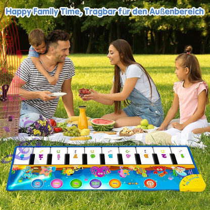 Weokeey Baby Toy for 1 Year Old Piano Mat Educational Toy Dance Mat Gift Music Mat Montessori Children's Toy for 1 2 3 4 Year Old Boys Girls