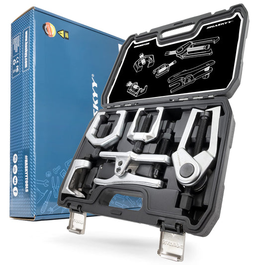 HASKYY 5-Piece Tool Set for ball joints, tie rods, ball joints, spindle joints, control arms - compatible with many car brands.
