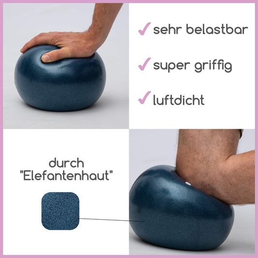 Beneyu non-slip & super lightweight soft Pilates ball - small exercise ball - 23cm + exercises