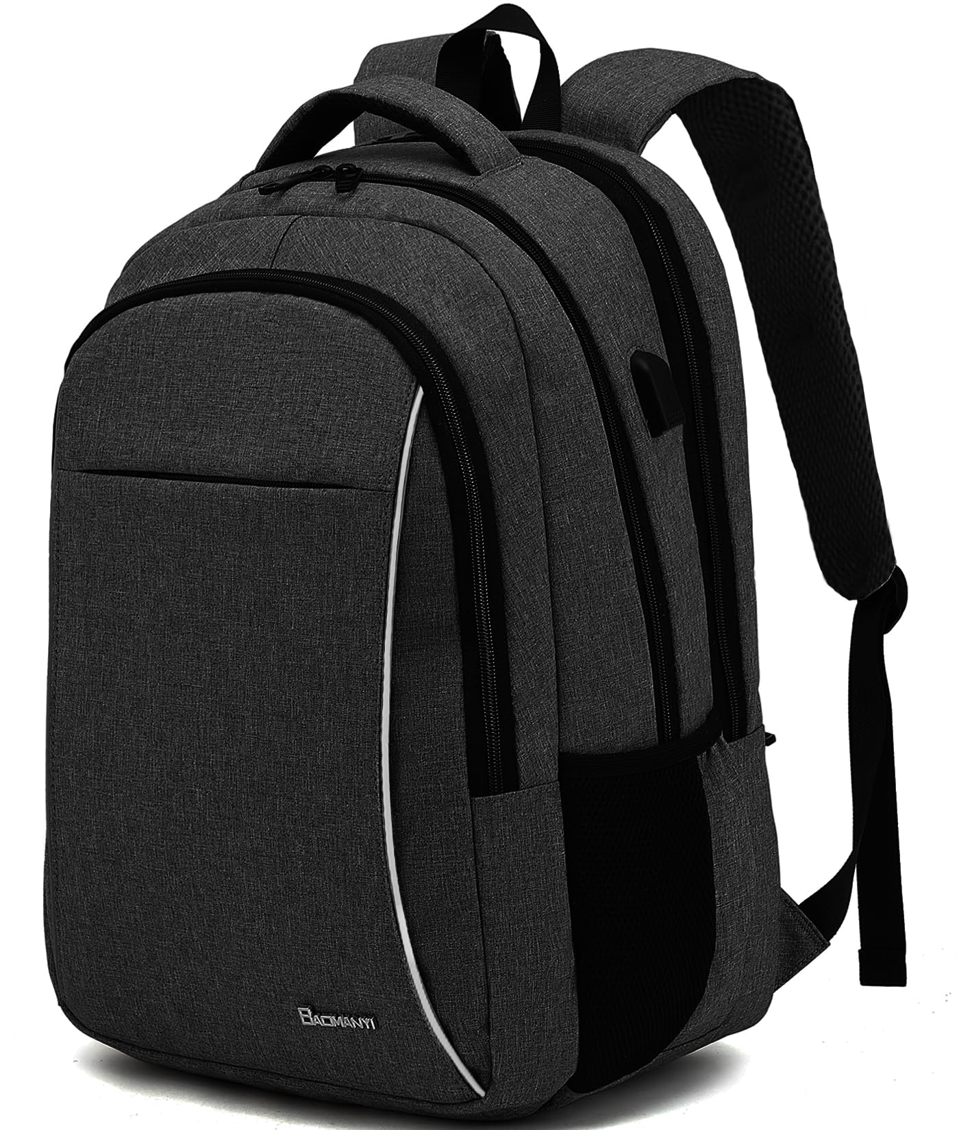 BAOMANYI backpack for men, large school backpack for teenage boys, 18.4 inch waterproof laptop bag, big notebook school bag for work, travel, business, school backpack.