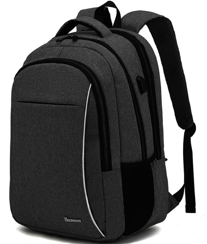 BAOMANYI backpack for men, large school backpack for teenage boys, 18.4 inch waterproof laptop bag, big notebook school bag for work, travel, business, school backpack.