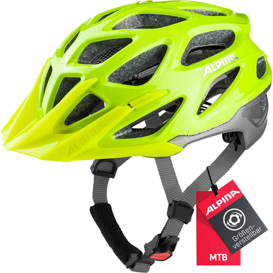 Alpina Mythos 3.0 L.E. - Lightweight, Well-Ventilated & Adjustable Bike Helmet with Antibacterial Pads for Adults, be Visible-Silver Gloss, 57-62 cm