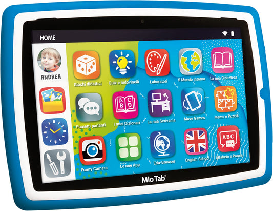 Lisciani Games LISCIANI-My Tab 10 Inch Tutor XL 2022, Kids 3-6 Years, Autonomous, Sensory Skills, Hand-Eye Coordination, Multicolor, 97043