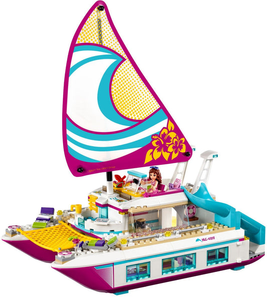 LEGO Friends 41317 - "Sunshine Catamaran Construction Play, colorful"