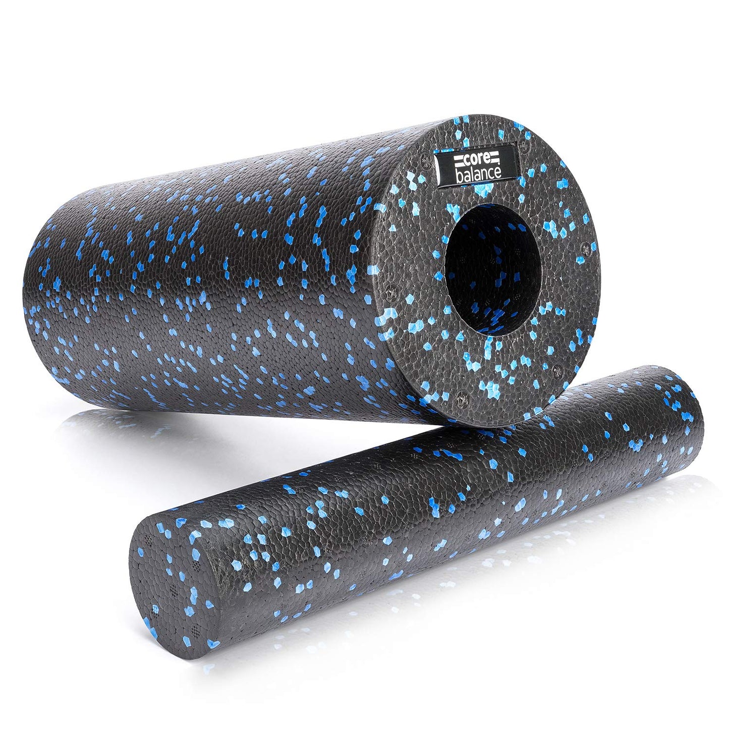 Core Balance 2 in 1 foam roller with removable core - massages deep tissue & relieves back pain - fitness & yoga at home - 2-piece, 33 x 15 cm & 33 x 6 cm.