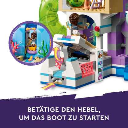 LEGO Friends Heartlake City Water Park - Kids toy with 4 minifigures - Set with 3 water slides and lots of fun summer accessories - Gift for girls and boys 8+ years - 42630
