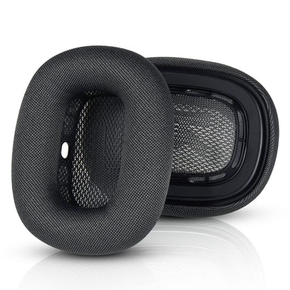 QKIIP Airpods Max Earpads, replacement earpads for AirPods Max headphones, featuring knit mesh canopy and memory foam, compatible with Apple Airpods Max Noise Cancellation Over-Ear Headphones (Space Gray)