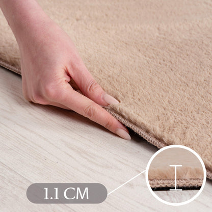 SIMPEX Short Pile Rug Living Room 120x160cm Rectangular, Non-Slip & Washable, Soft and Modern, Solid Color Design for Living Room, Bedroom, Kitchen & Kids Room