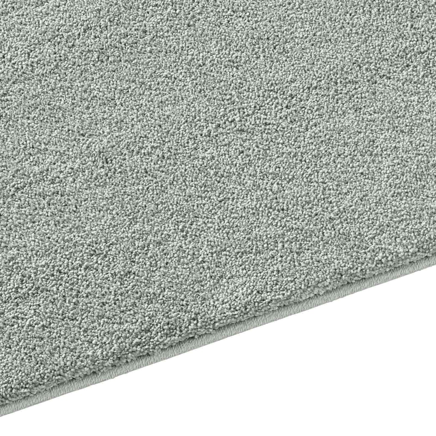 Taracarpet short-pile soft designer plain carpet Madrid for living room, kids room, bedroom, and kitchen suitable mint green 80x150 cm