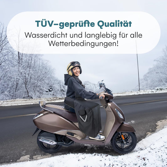 smartpeas scooter blanket winter - leg protection for scooter - rain protection for scooter for all types of scooters with a universal size - TÜV approved - manufactured