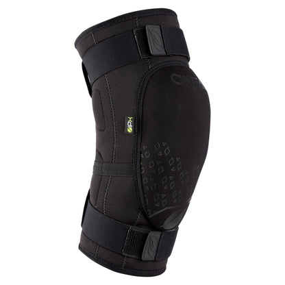 O'NEAL | Knee Protector | BMX Mountainbike Downhill | IPX® impact protection made of Polyurethane, Lightweight construction, Abrasion resistant material | Dirt Knee Guard V.23 | Adult | Black | Size M