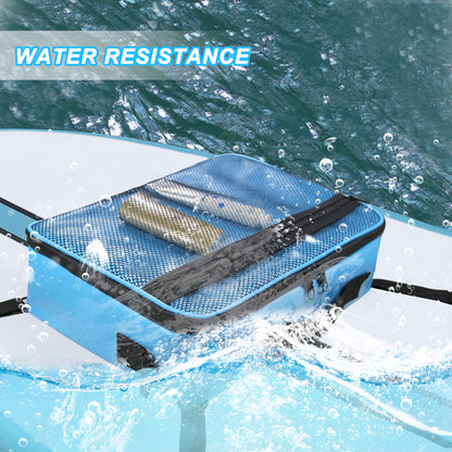 DCY BLUE SUP Cooler, waterproof deck bag, paddle board cooler with side handle, shoulder strap, top mesh pocket, deck accessory, excellent gift for water sports enthusiasts (blue)