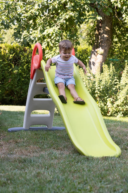 Double wave blow up slide Smoby Funny - Red/Green - Slide 2m - H 118cm