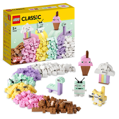 LEGO Classic Large Brick Box, Construction Toy & Classic Pastel Creative Building Set Brick Box, Construction Toy
