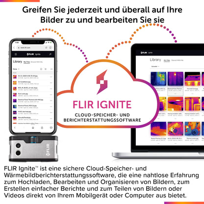 FLIR ONE Gen 3 - Thermal camera for iOS smartphones (iPhone 14 and older with Lightning connector): Used for home inspections, HVAC, automotive, and more.
