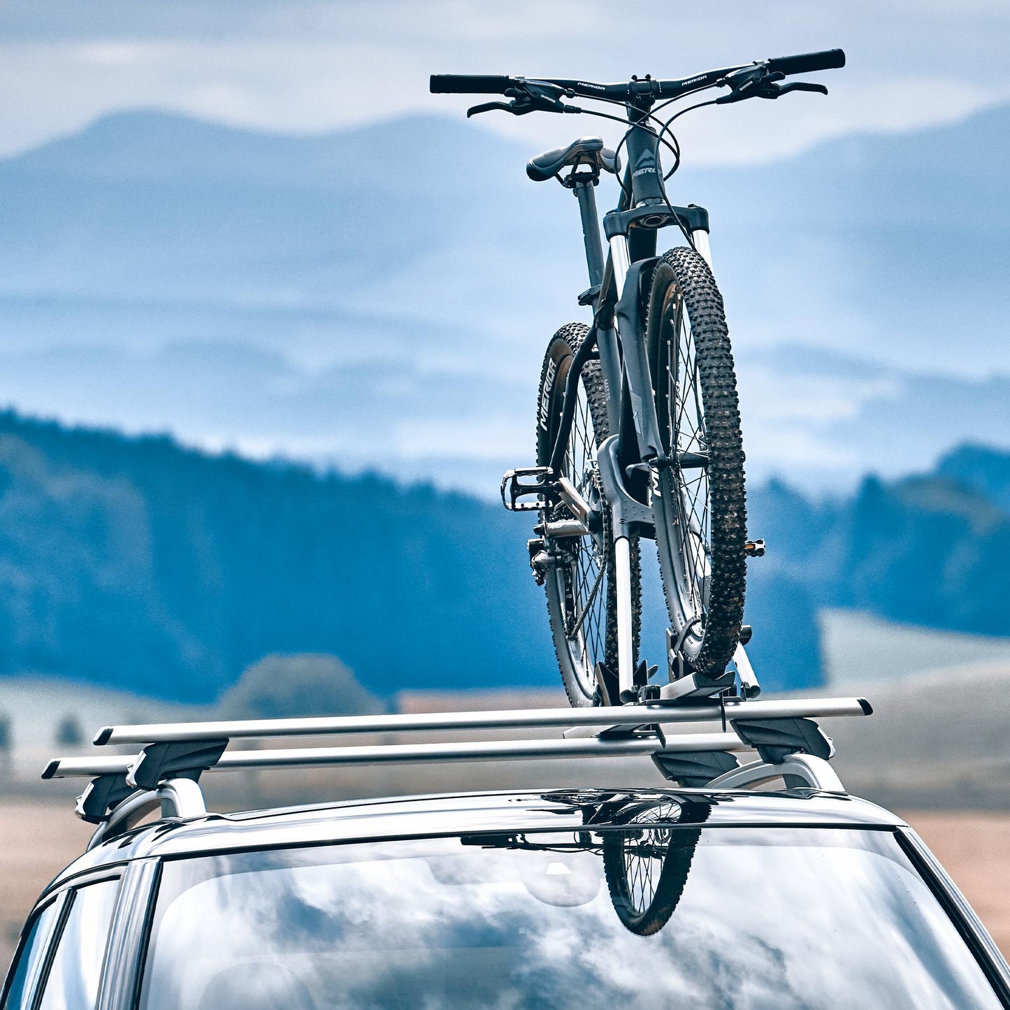 Atera 048522 Car Roof Rack Signo RTD - Aluminium Aero Profile silver - for cars with flush roof rails - 122 cm