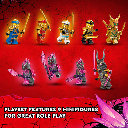 LEGO NINJAGO Lloyd's Golden Ultra Dragon 71774 Ninja Building Toy Set for boys, girls, and kids ages 9 and up (989 pieces)