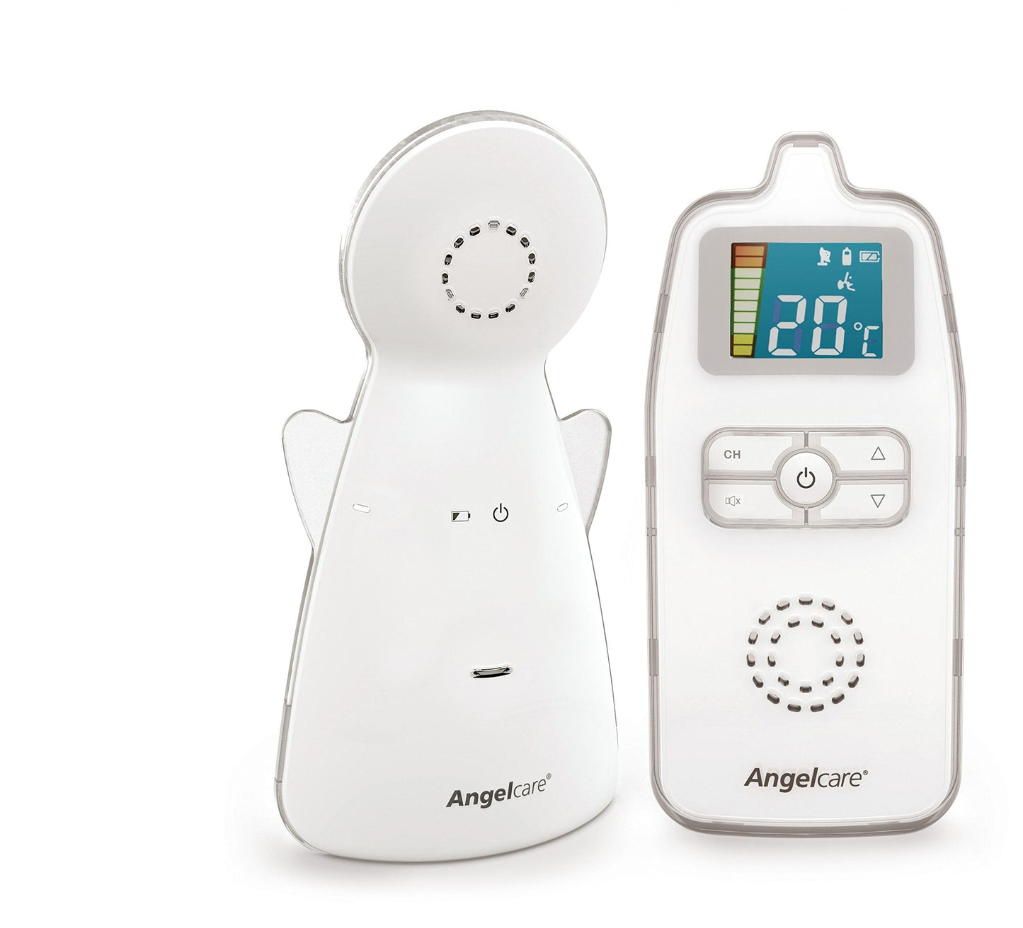 Angelcare Baby Monitor AC423-D, ÖKO-Test winner, low radiation, up to 250m range, night light, room temperature display.