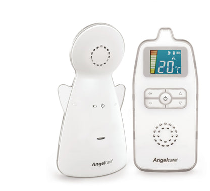 Angelcare Baby Monitor AC423-D, ÖKO-Test winner, low radiation, up to 250m range, night light, room temperature display.