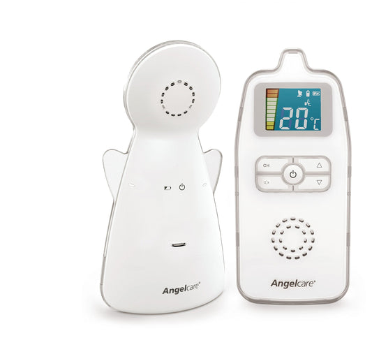 Angelcare Baby Monitor AC423-D, ÖKO-Test winner, low radiation, up to 250m range, night light, room temperature display.