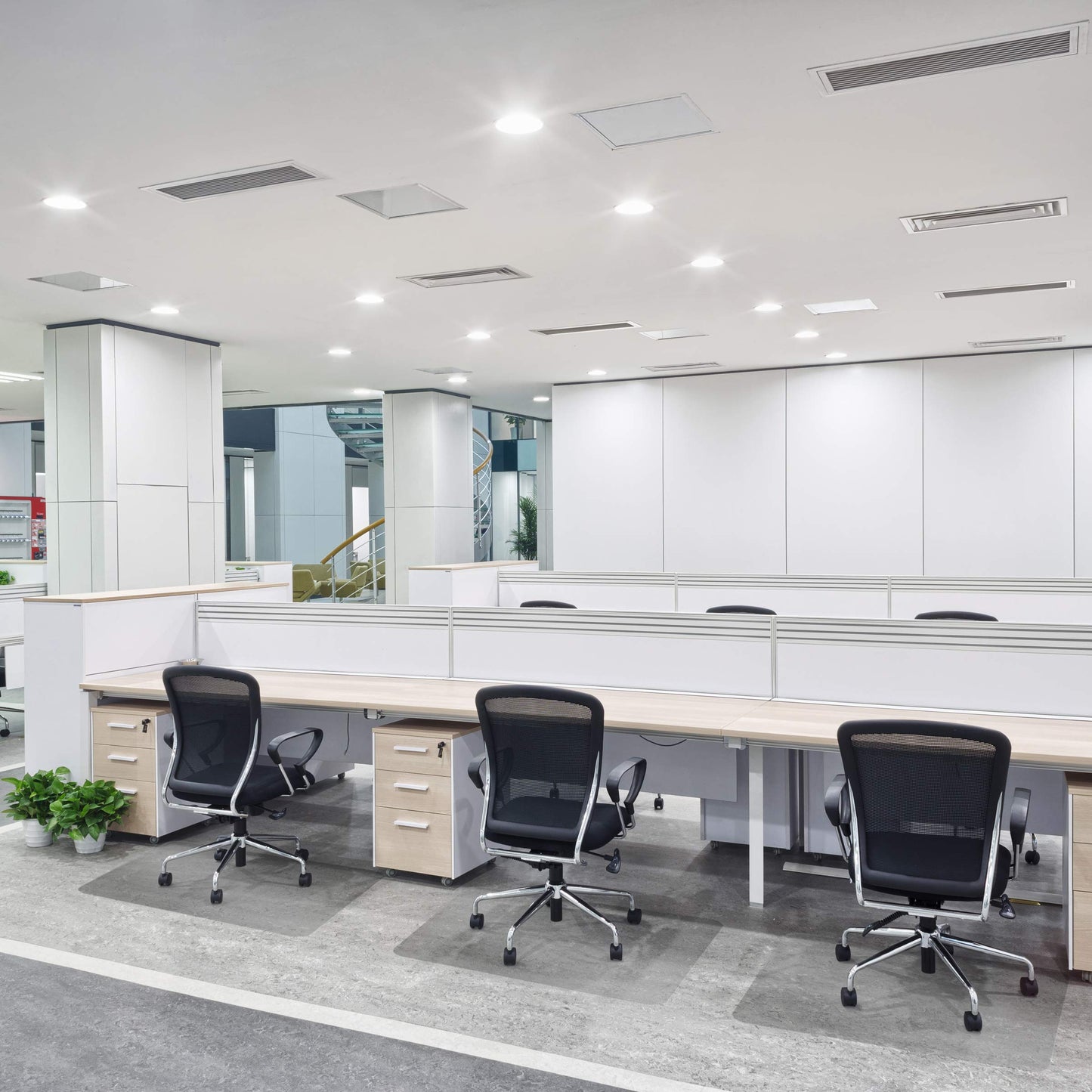 Floordirekt PRO - Office Chair Mat - transparent floor protection mat for hard floors - floor mat, floor protection, underlay mat (114 x 130 cm)