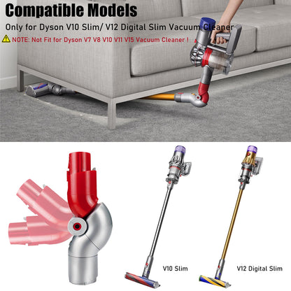 Lower adapter quick release bend adapter for Dyson V10Slim V12 Digital Slim vacuum cleaner accessories Low reach cleaning tool NO.971435-02