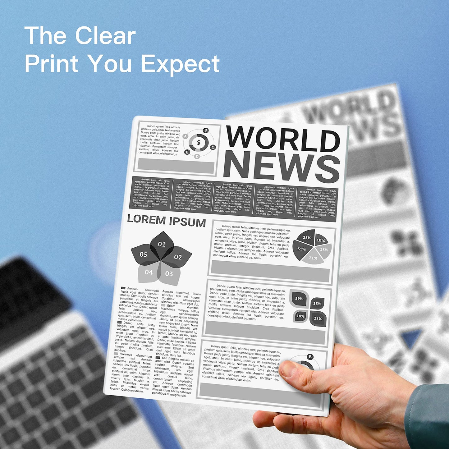 GPC IMAGE TN2510 XL TN-2510XL compatible toner for Brother HL-L2400DW, MFC-L2835DW, HL-L2400DWE, MFC-L2800DW, DCP-L2620DW, MFC-L2860DWE, DCP-L2627DW. Includes chip in 2-pack black.