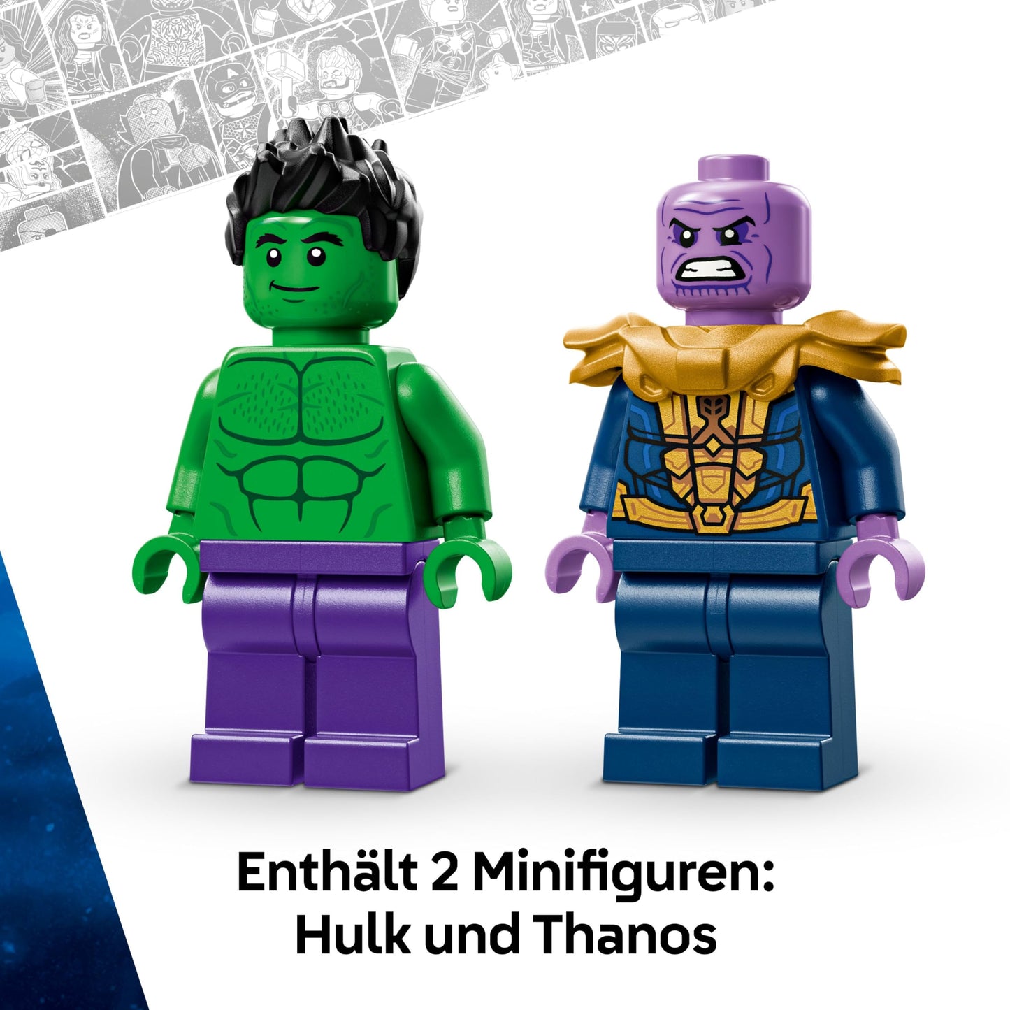 LEGO Marvel Hulk Truck vs. Thanos - Superhero building toy - Avengers vehicle and minifigures - Monster truck for mega fun - Gift for boys and girls ages 7+ - 76312