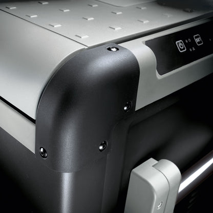 DOMETIC CFX 35 compressor cooler, 32 liters, 12/24 V and 230 V for car, truck, boat, RV, and socket, with USB connection.