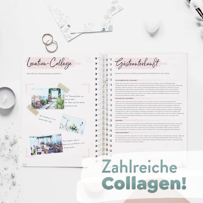 TWIVEE - The ultimate wedding planner - in German - over 200 pages - includes organizer and calendar - perfect gift for engagement - Wedding planning made easy.