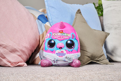 Rainbocorns, Adopt-A-Corn Surprise (Bunny) by ZURU. Plush toy, collector's plush, baby, surprise eggs for girls & kids.