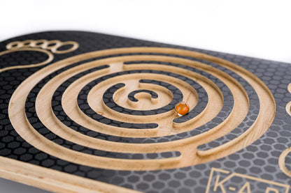 Balance board with labyrinth, wooden balance board, wobble board, board for yoga and exercise, balance, coordination, wooden toy, wobble board for kids, toddlers, teens, adults.