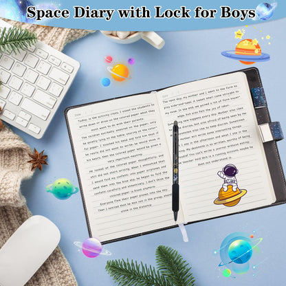 Boys Diary Journal with Lock, Kids Notebook, Back to School Birthday Gifts for Boys 8-15 Years, Diaries with Code for Teens Adults Girls.