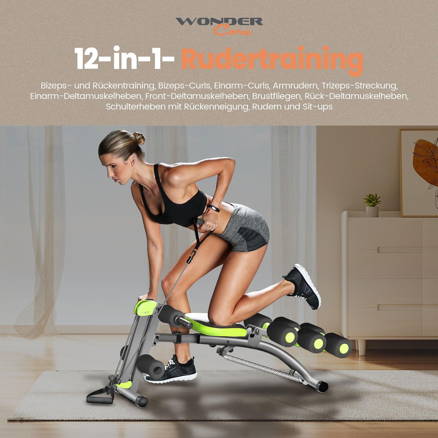 Wonder CORE Fitness Benches Weight Bench, Abdominal Training Equipment, Adjustable Abdominal Machine for Abdominal Training, Sit-up Training Equipment for Home Workouts, Training Chair