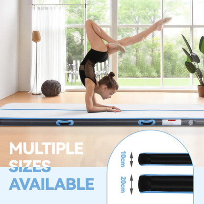 Airtrack mat with electric air pump 10cm high 3M tumbling mats Inflatable gymnastics mat Yoga mat Camping training mat