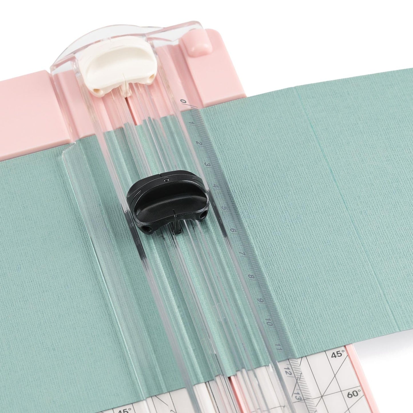 Vaessen Creative 2207-110 Paper Trimmer for cutting and scoring straight lines on A3, A4, and smaller paper sizes, Pink, for scrapbooking and card making, 15.2 x 30.5 cm