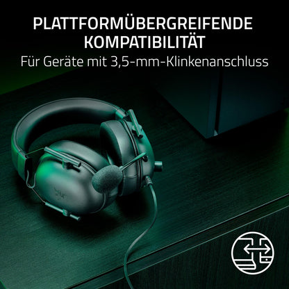 Razer BlackShark V2 X (Xbox) - Wired E-Sports headset for Xbox consoles S-X (250g, cardioid microphone, 50mm drivers, passive noise cancellation, 3.5mm connector) Black
