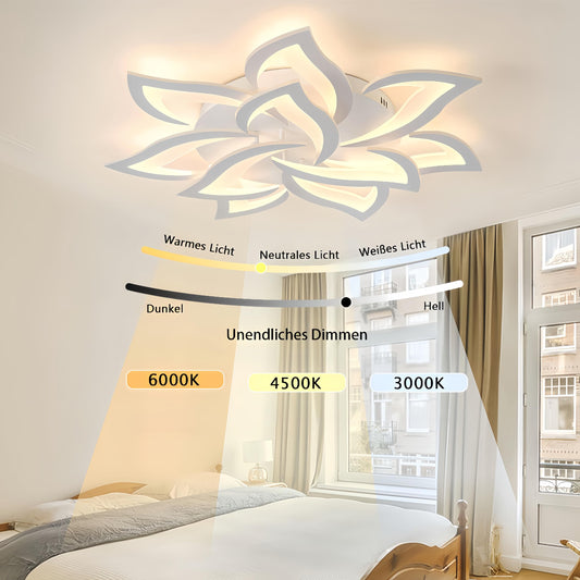 Tetipa LED Ceiling Light Dimmable, 80W-160W Living Room Lamp with remote control and APP, Bedroom Ceiling Light modern Ceiling lighting Chandelier Dimming Lamp Ceiling