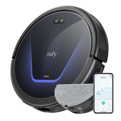 Eufy G50 Hybrid Robot Vacuum with Mop Function & 4,000Pa Strong Suction Power, Dynamic Navigation, Pro-Tangle-Free Brush, Mopping Pad for Light Surface Cleaning, Ideal for Pet Hair & Hard Floors