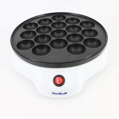 Takoyaki maker with takoyaki picks, simple and easy to use electric machine for making Japanese takoyaki octopus balls, 220-240V 50/60Hz 650W, European plug.