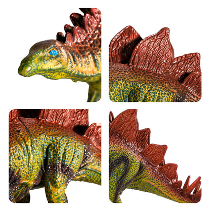 TEMI Dinosaur Toy Figure with Activity Play Mat & Trees, educational realistic Dinosaur playset to create a Dino World featuring T-Rex, Triceratops, Velociraptor for kids 3+