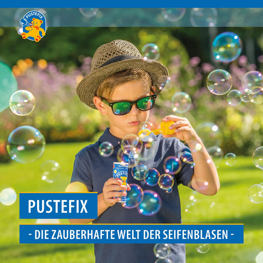 PUSTEFIX Refill Canister I 2 x 2.5 l Bubble Solution I Colorful Bubbles Made in Germany I Bubbles for Wedding, Kids' Birthday Parties, Summer Festivals I Colorful Bubbles for Children & Adults